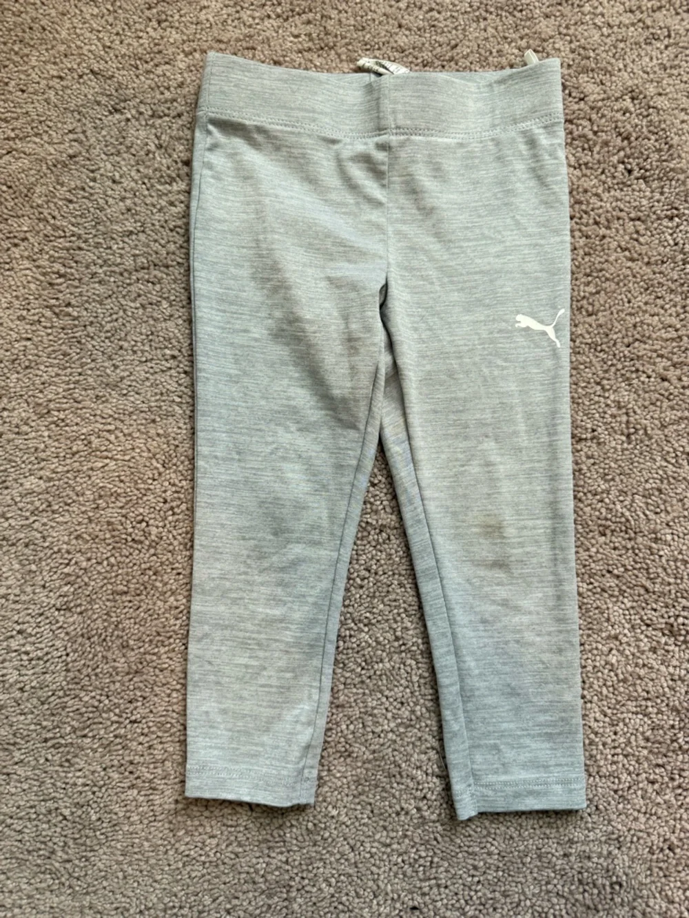 Puma Girls Lavender Zip Hoodie with Light Gray Leggings - Picture 7 of 8
